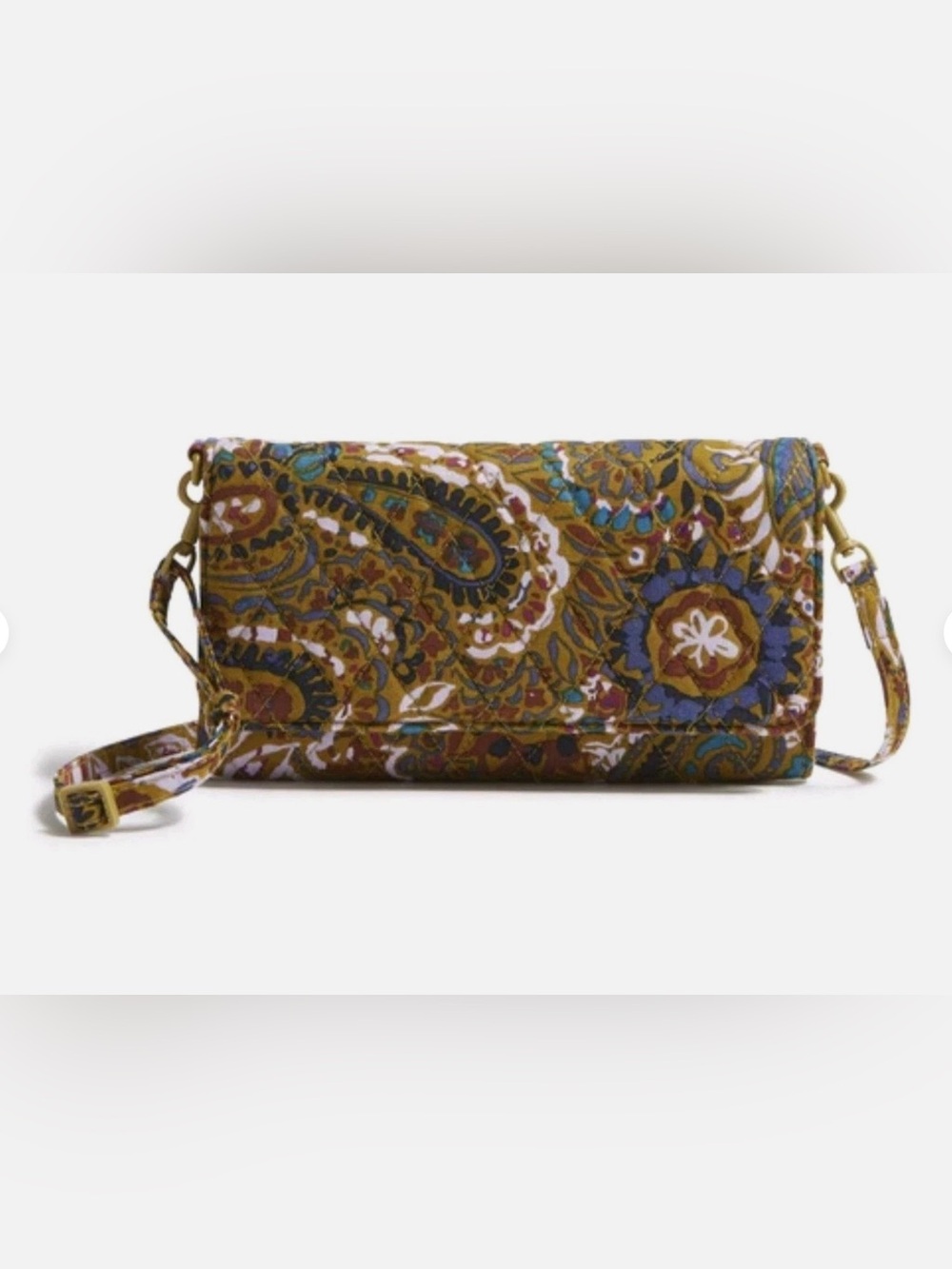 Vera Bradley Wallet Crossbody in the Buta Spray Pattern NWT